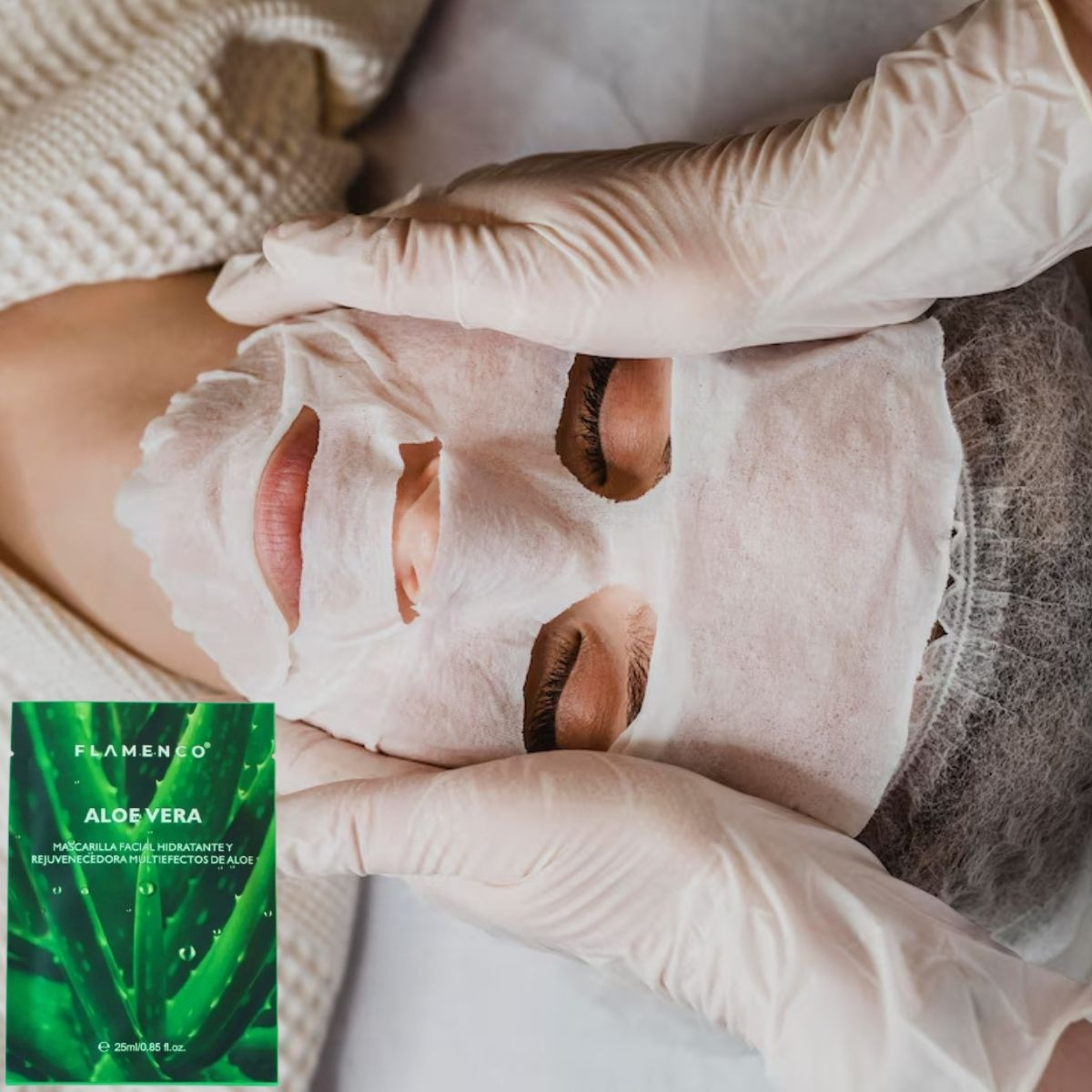 SET 3 MASCARILLA FACIAL ALOE VERA HIDRATACIÓ CALMANTE LAU - 7