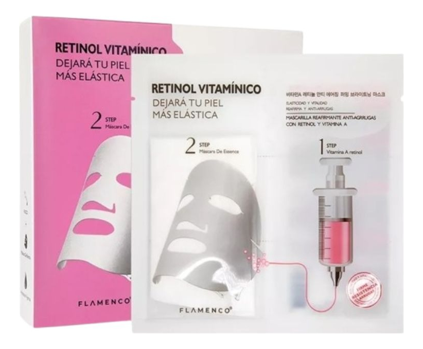 SET 3 MASCARILLAS FACIAL RETINOL REGENERA FIRMEZA ROSTRO LAU - 1