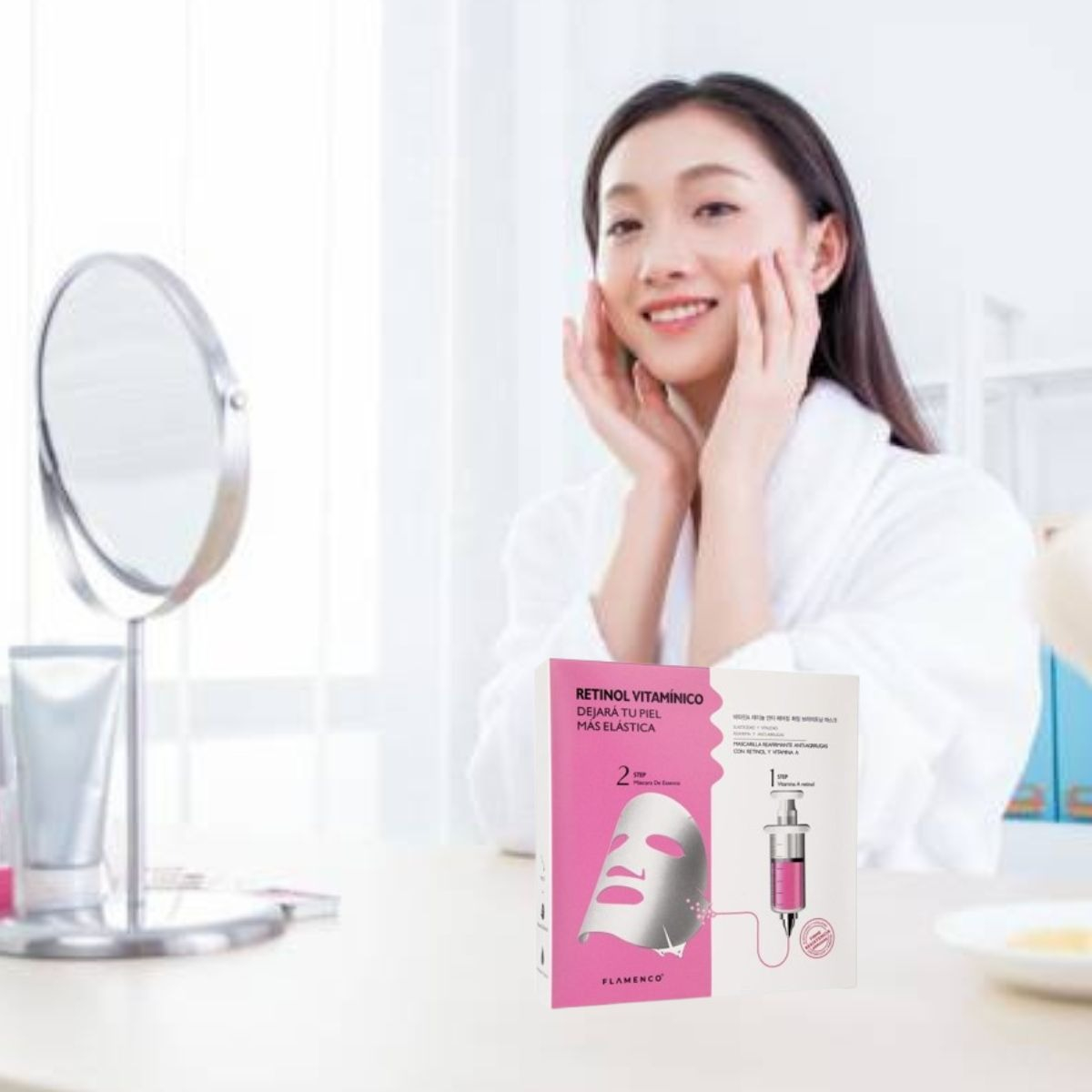 SET 3 MASCARILLAS FACIAL RETINOL REGENERA FIRMEZA ROSTRO LAU - 7