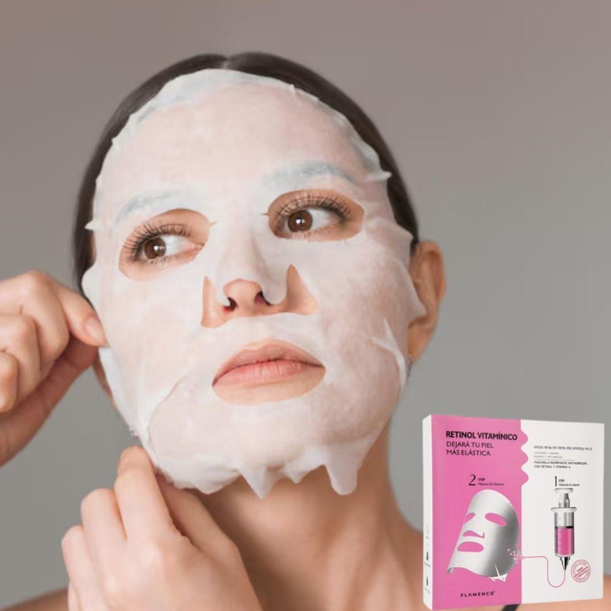 SET 3 MASCARILLAS FACIAL RETINOL REGENERA FIRMEZA ROSTRO LAU - 9