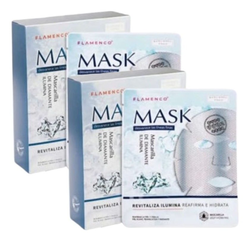 MASCARILLA FACIAL DIAMANTE REAFIRMACIÓN TONIFICA LAU - 4