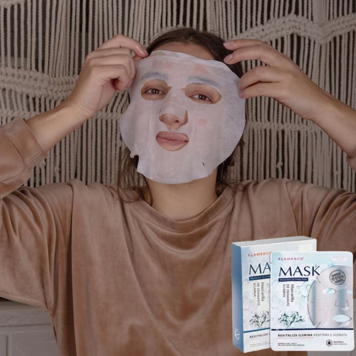 MASCARILLA FACIAL DIAMANTE REAFIRMACIÓN TONIFICA LAU - 7