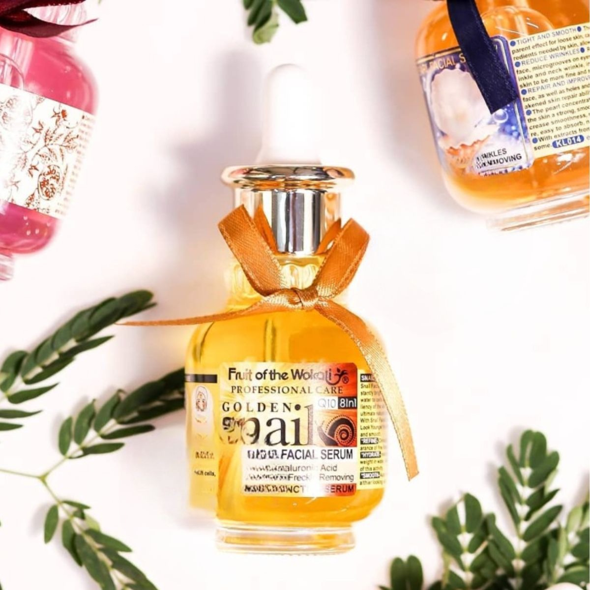 SET 5 SERUM FACIAL BABA CARACOL HIDRATA AC HIALURONICO LAU - 5
