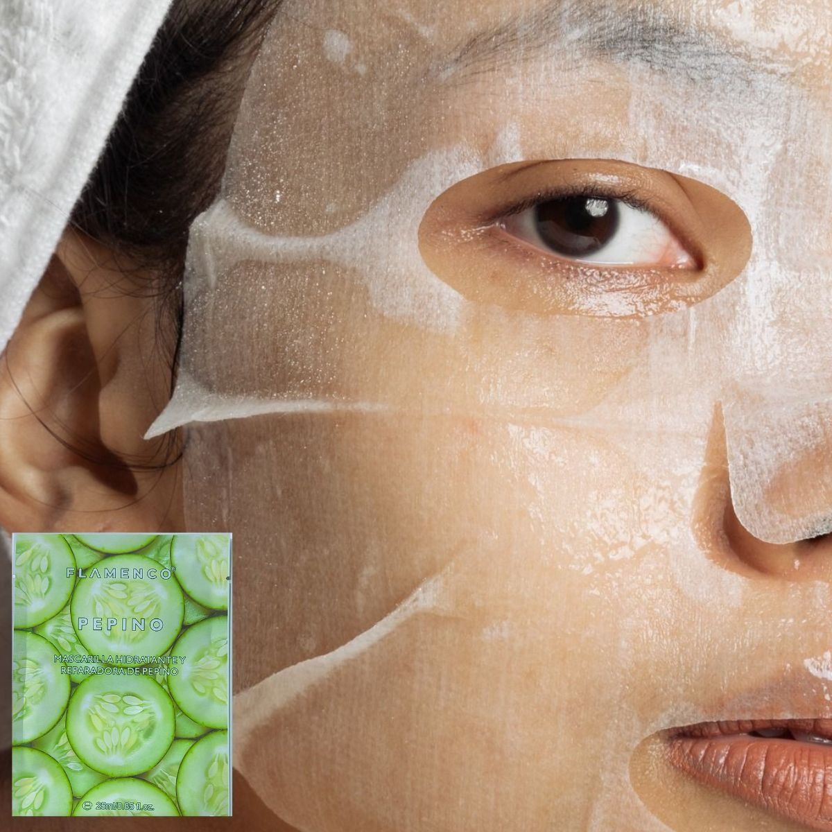 SET 3 MASCARILLA FACIAL HIDRATANTE DE PEPINO FRESCURA LAU - 2