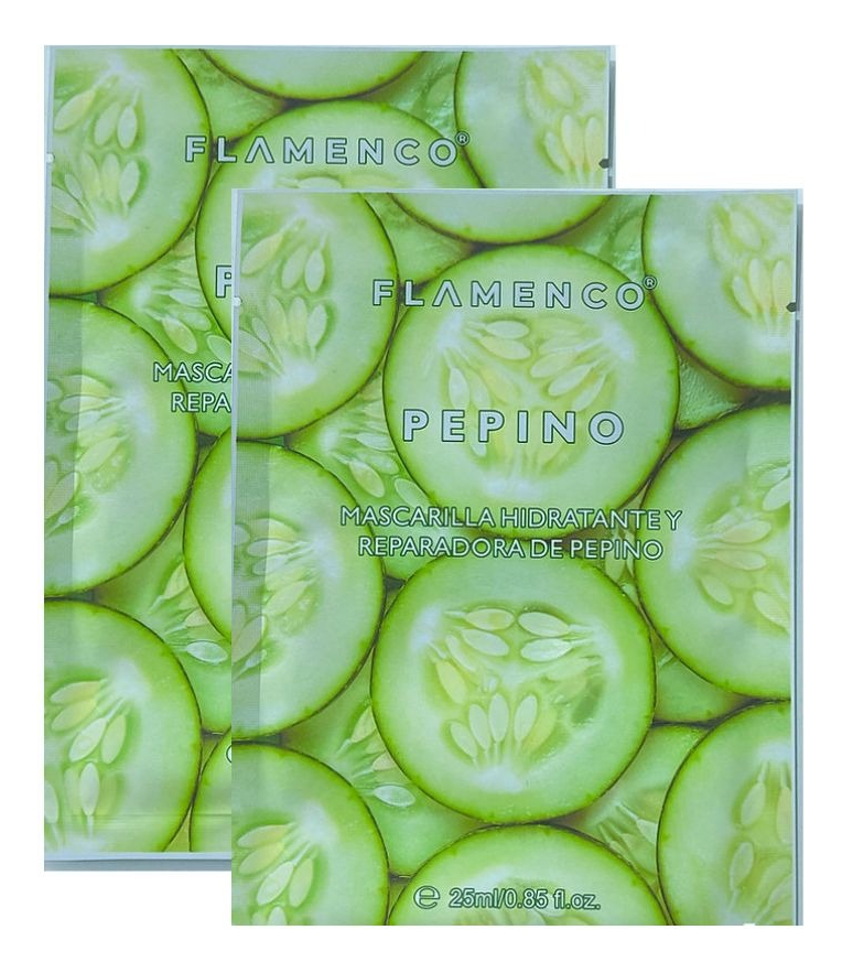 SET 3 MASCARILLA FACIAL HIDRATANTE DE PEPINO FRESCURA LAU - 4