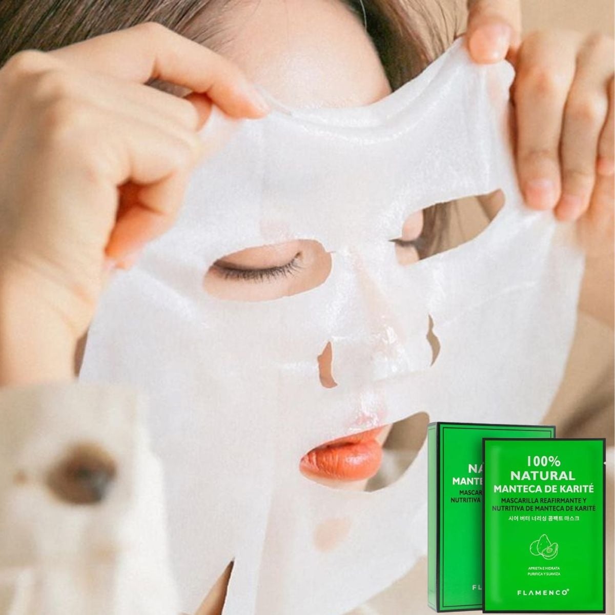 SET 4 MASCARILLAS FACIALES HIDRATANTES KARIET HIDRATA LAU - 3