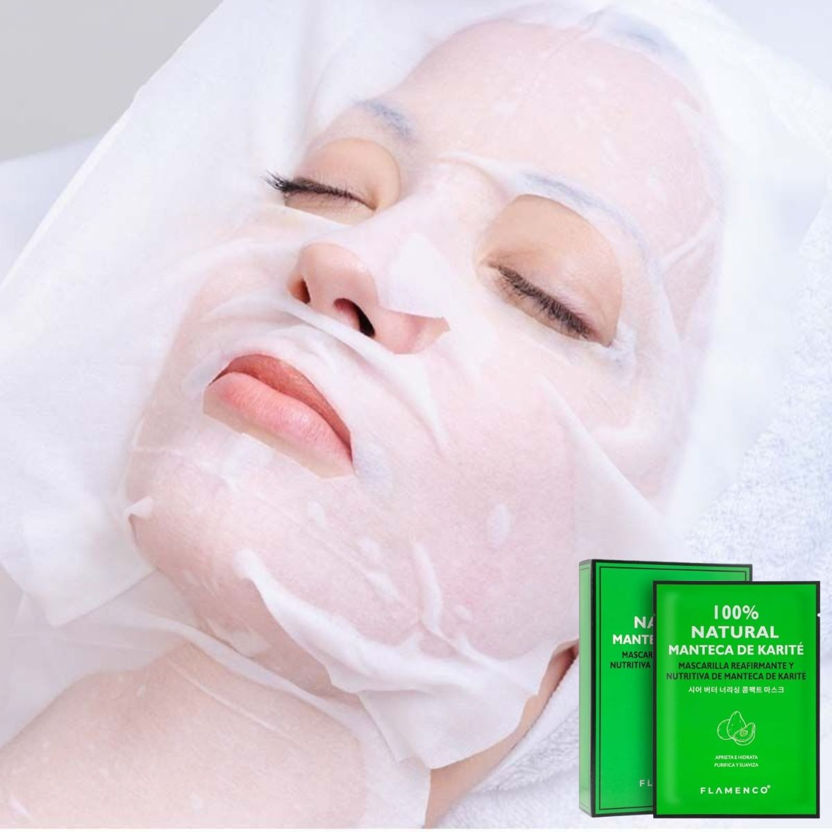 SET 4 MASCARILLAS FACIALES HIDRATANTES KARIET HIDRATA LAU - 5
