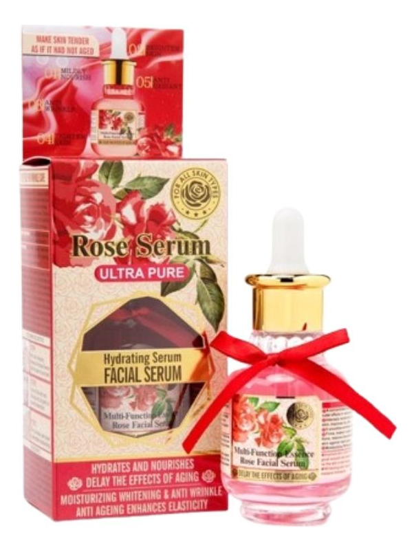 SET 5 SERUM FACIAL PETALOS ROSAS HIDRATANTE ANTI-AGE LAU - 3