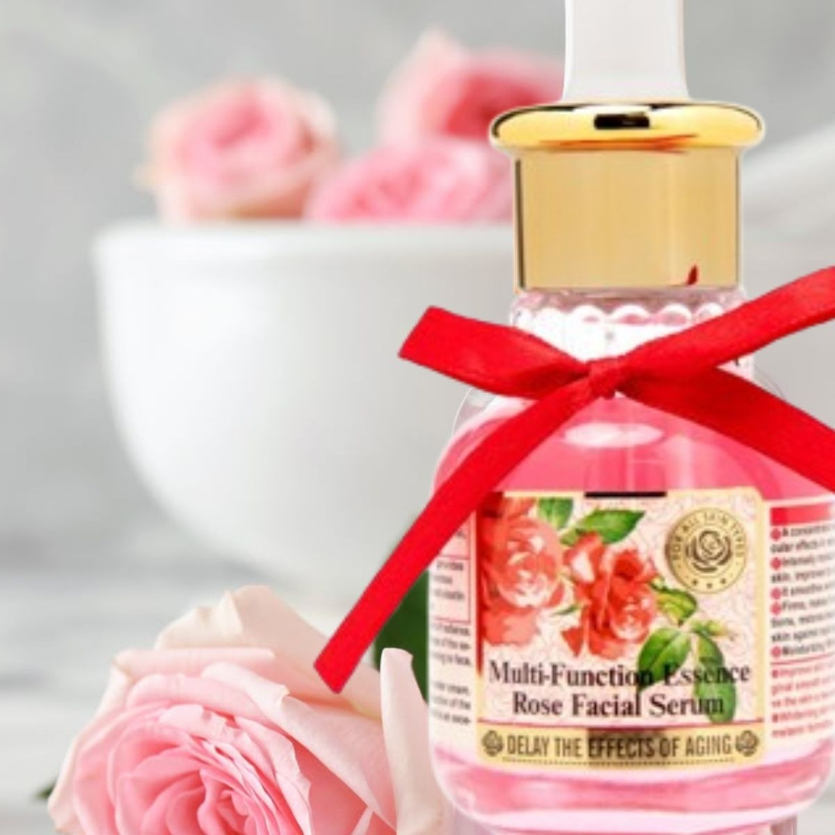 SET 5 SERUM FACIAL PETALOS ROSAS HIDRATANTE ANTI-AGE LAU - 9