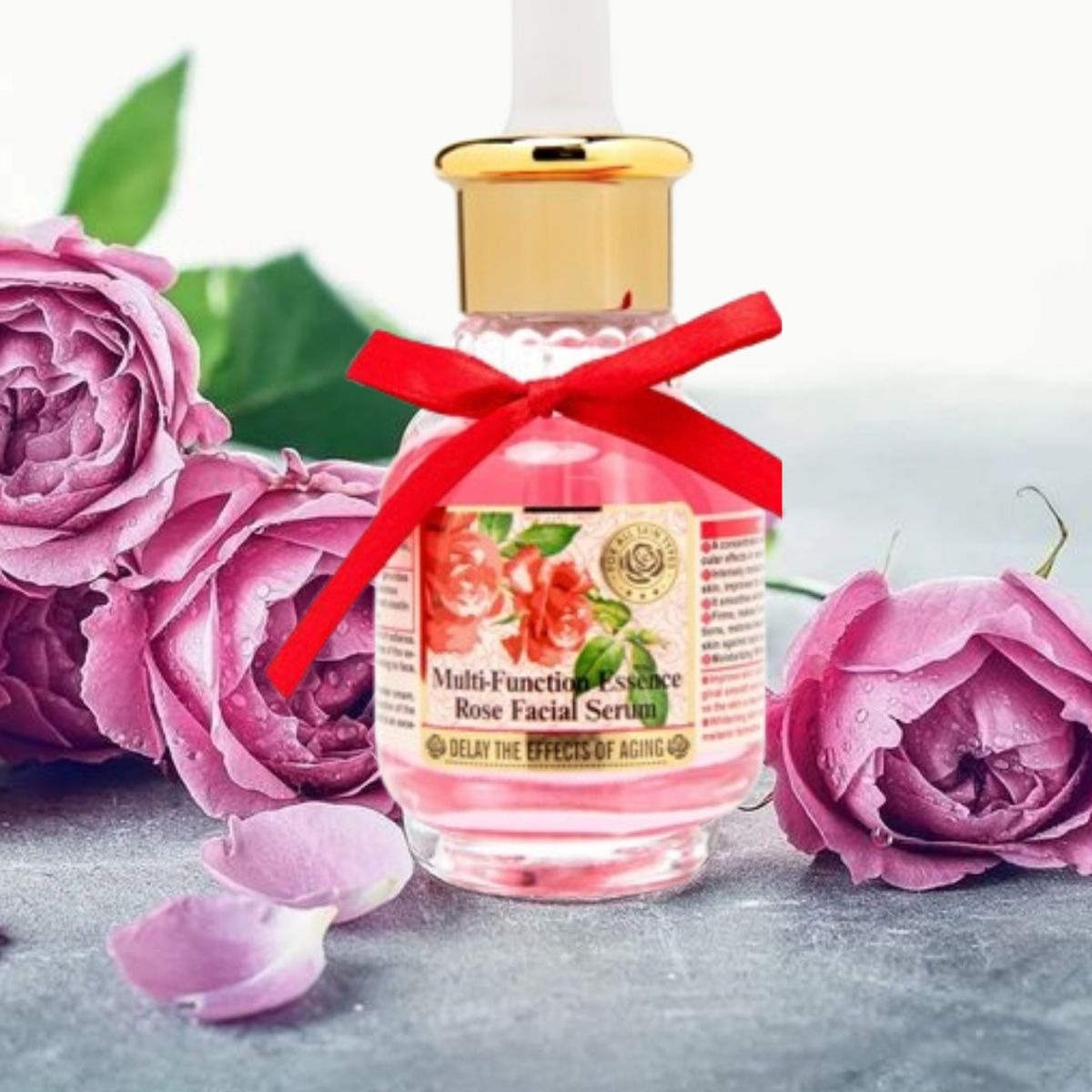 SET 5 SERUM FACIAL PETALOS ROSAS HIDRATANTE ANTI-AGE LAU - 10