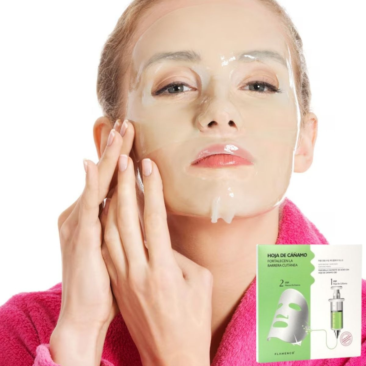 SET 3 MASCARILLAS FACIALES CONTROL ACNE CALMANTE ROSTRO LAU - 4