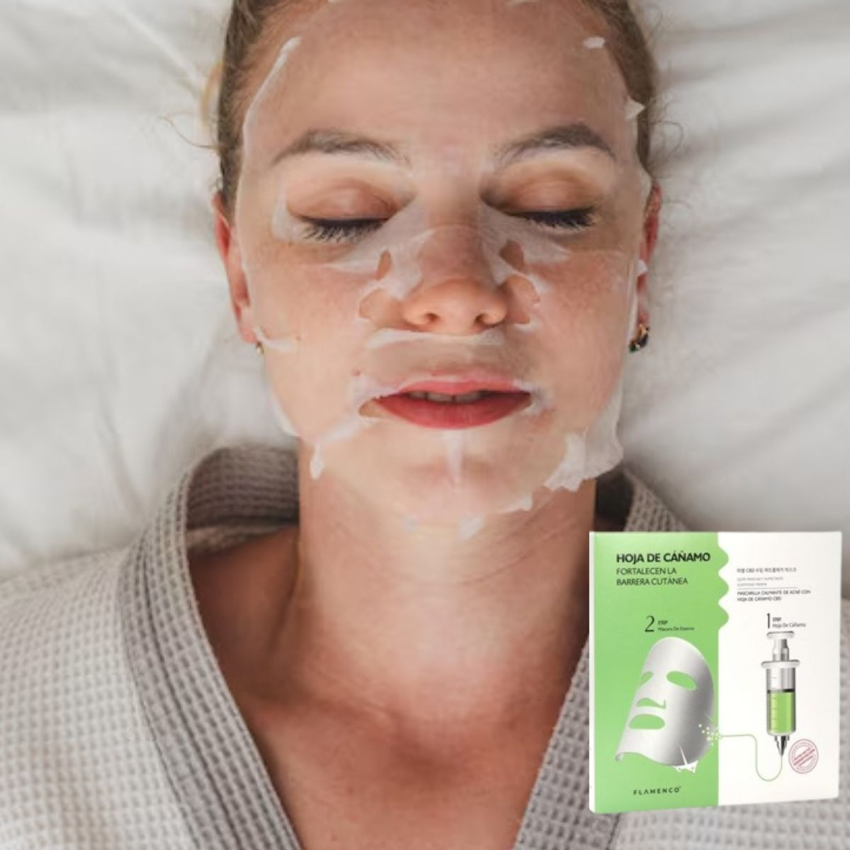 SET 3 MASCARILLAS FACIALES CONTROL ACNE CALMANTE ROSTRO LAU - 6