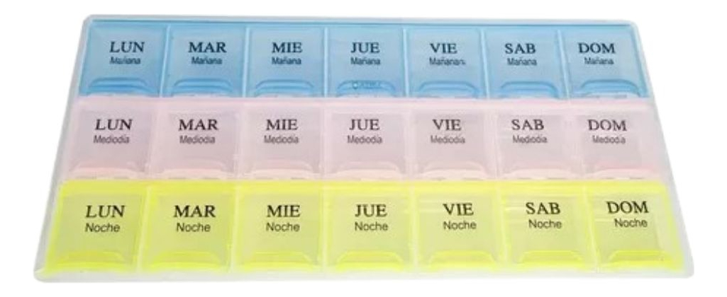 SET 3 PASTILLERO ORGANIZADOR SEMANAL PORTATIL PRACTICO LAU - 3