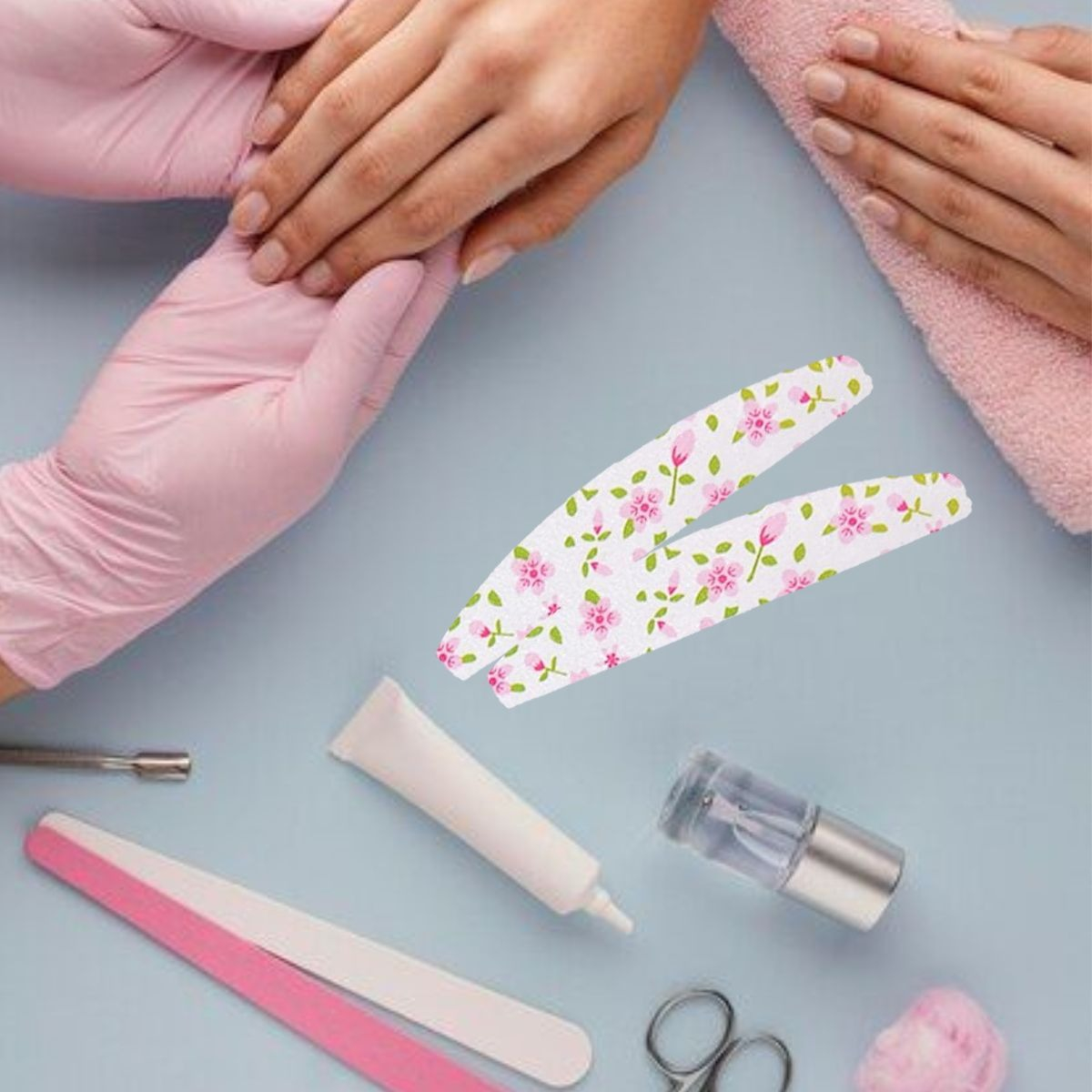 SET 8 LIMAS DE UÑAS MULTIGRANO MANICURE PEDICURE SPA LAU - 9