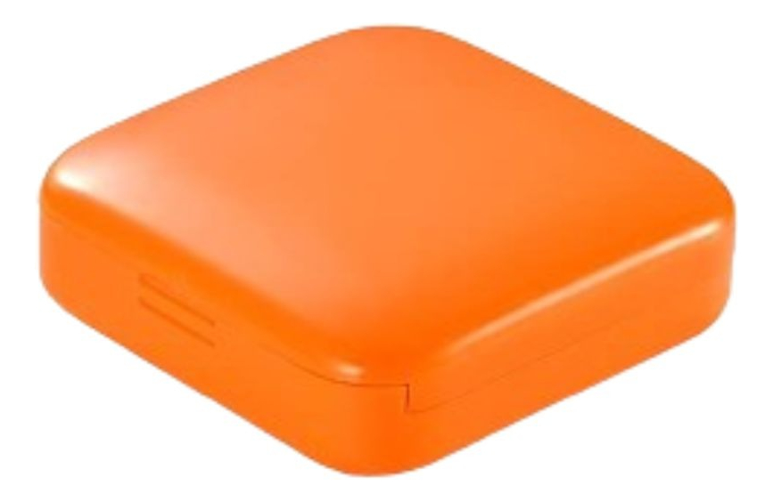 SET 6 PASTILLEROS MINI 2 COMPARTIMIENTO NARANJA PORTATIL LAU - 6