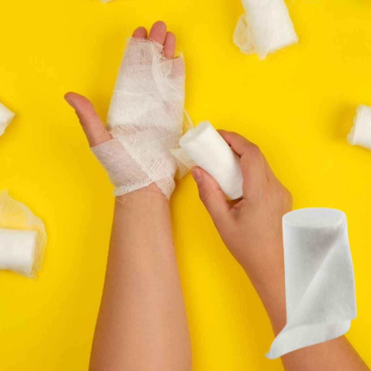 VENDA YESO MEDICA NO ADHESIVA HIPOALARGENICA RESISTENTE LAU - 8