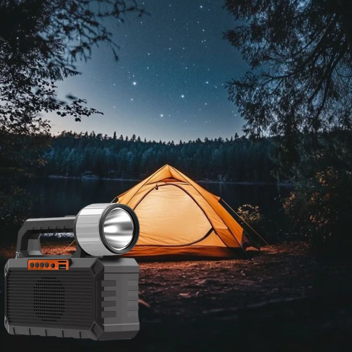 KIT LINTERNA SOLAR 4 EN 1 CAMPING EMERGENCIA USO DIARIO LAU - 6