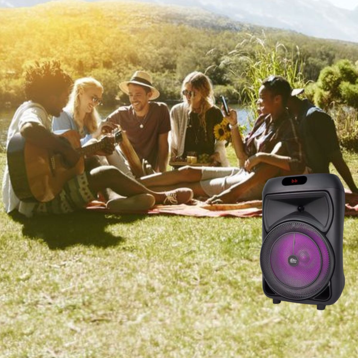 PARLANTE ALTAVOZ PORTATIL MICROFONO CONTROL REMOTO LAU - 10