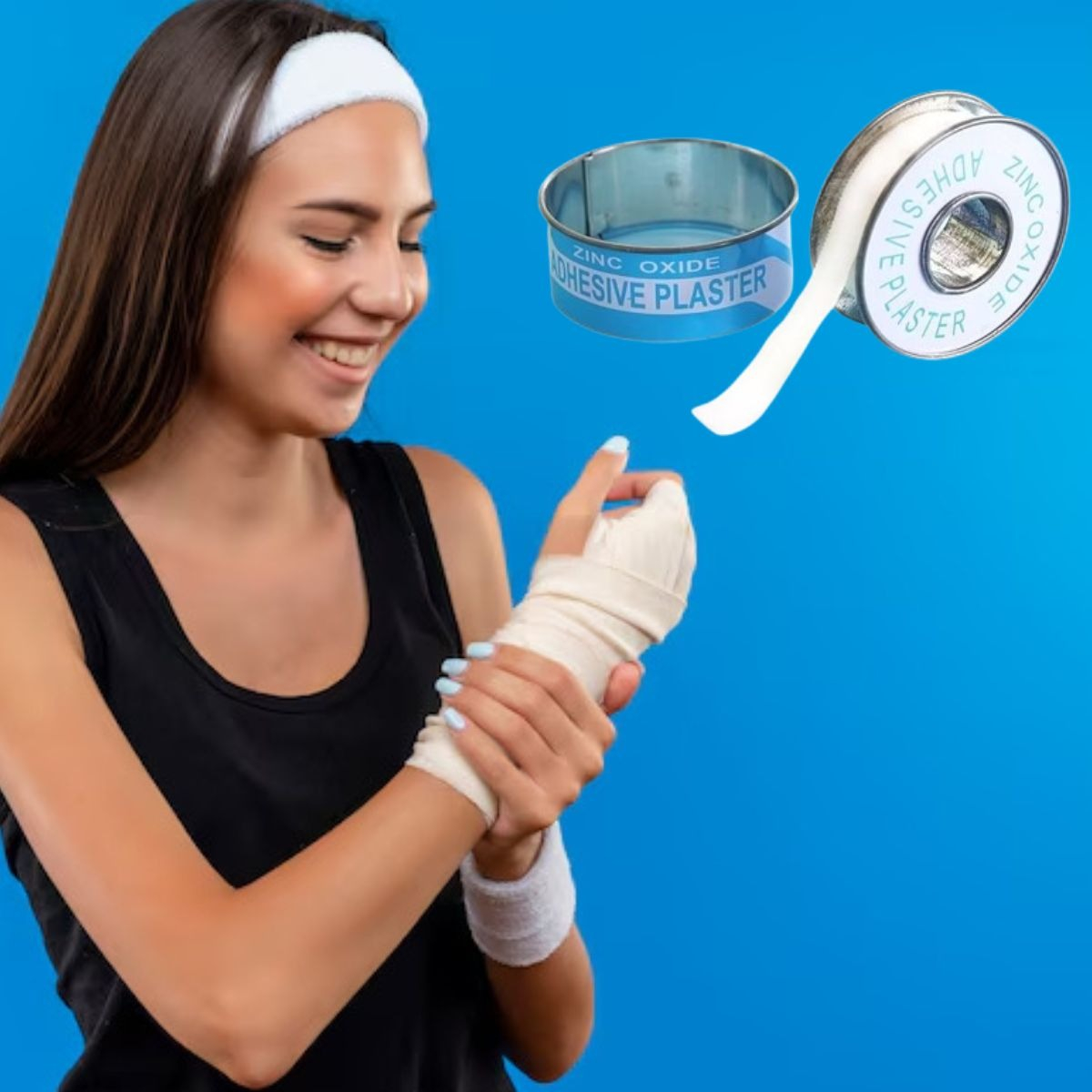 SET 4 CINTAS ADHESIVA 2,5 CM CURAS USO MEDICO DEPORTIVO LAU - 4