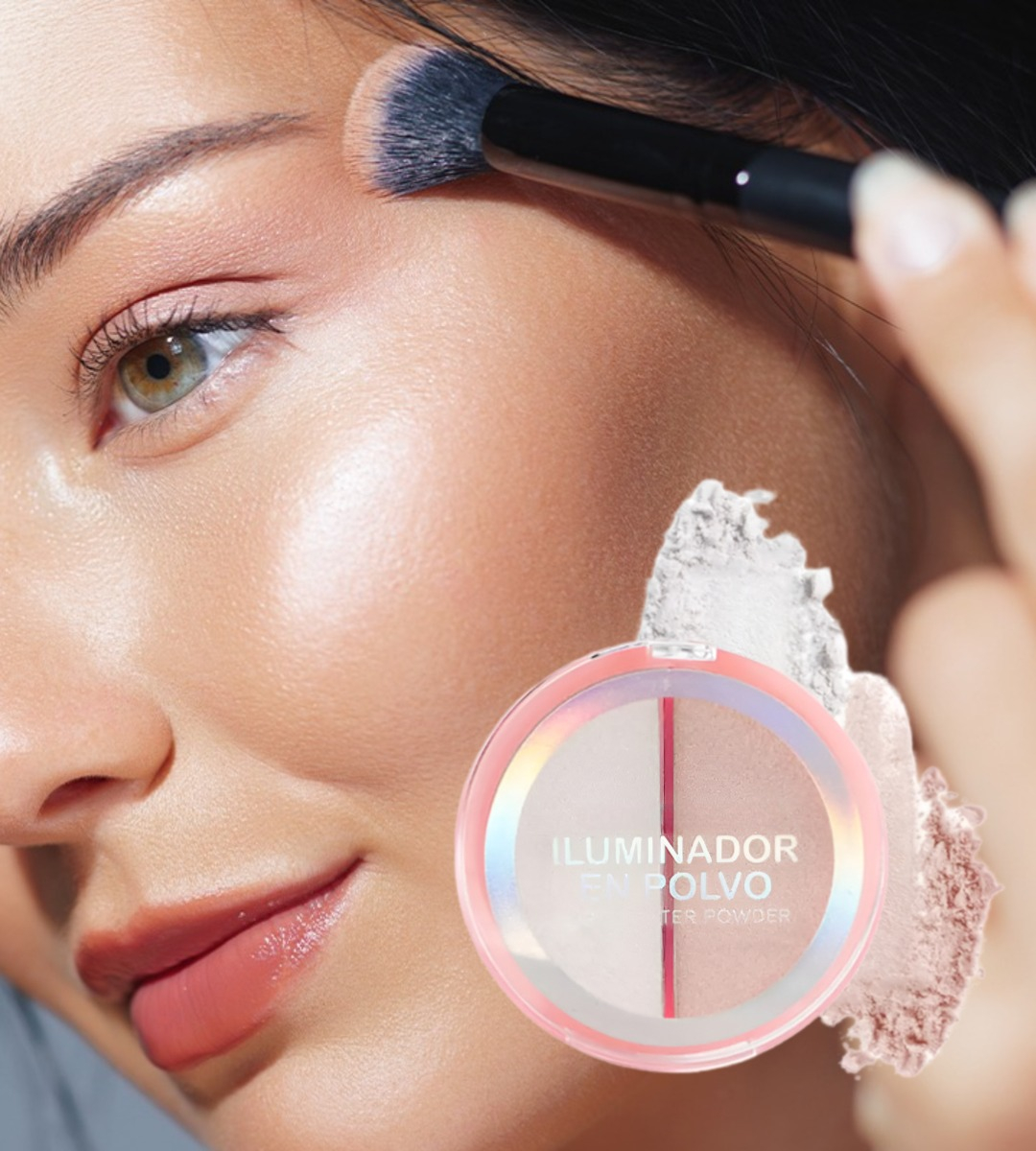 SET 3 ILUMINADOR FACIAL ROSTRO POLVO 2 TONOS JHN - 5