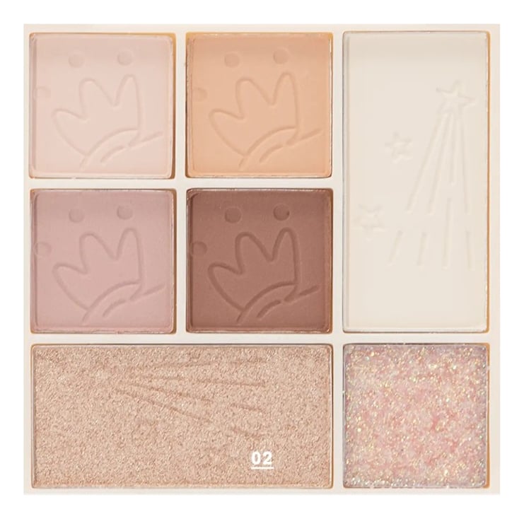 SET 3 SOMBRA OJOS PALETA MULTIFUNCIONAL POLVO 6 COLORES JHN - 9
