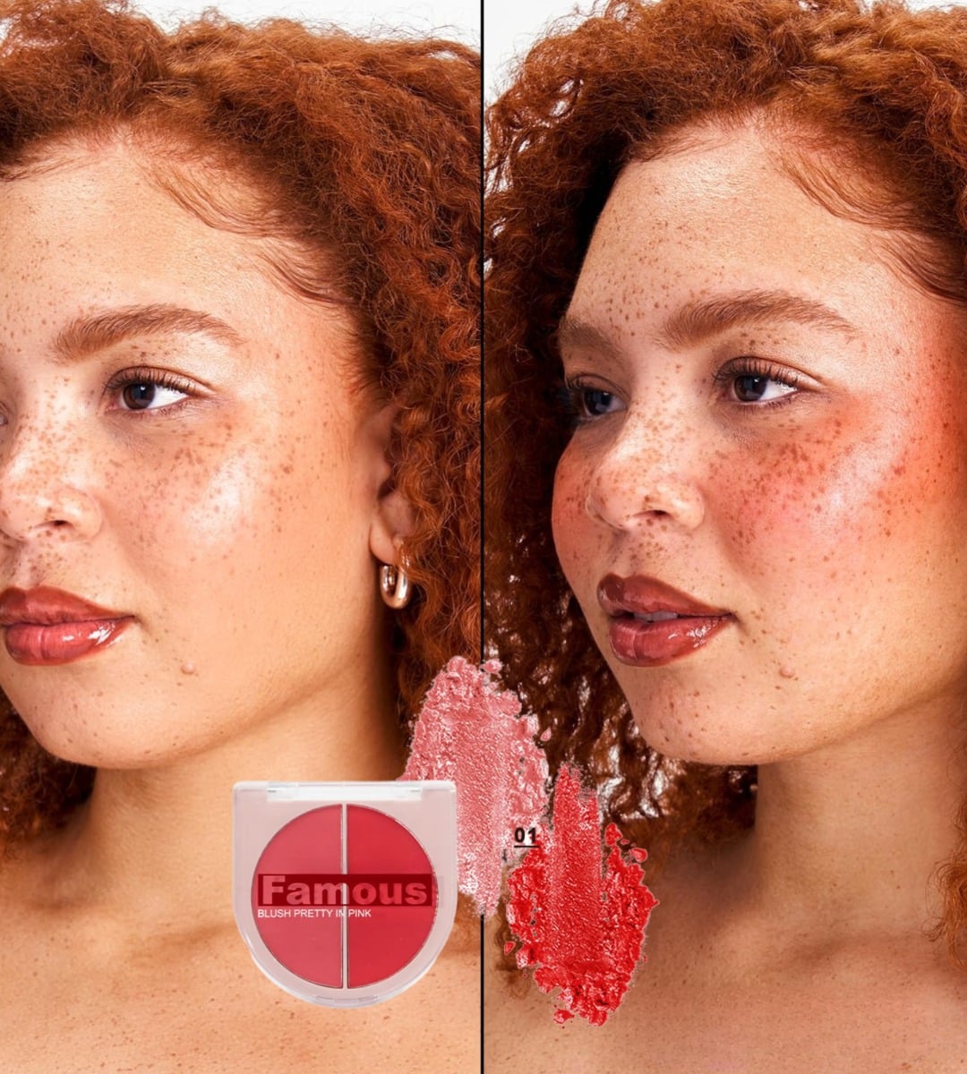 SET 3 RUBOR POLVO 2 TONOS LUMINOSIDAD ROSTRO JHN - 7