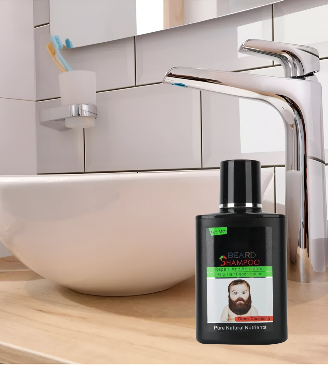 SET 2 SHAMPOO CUIDADO BARBA LIMPIA SUAVE REPARA REGENERA JHN - 2