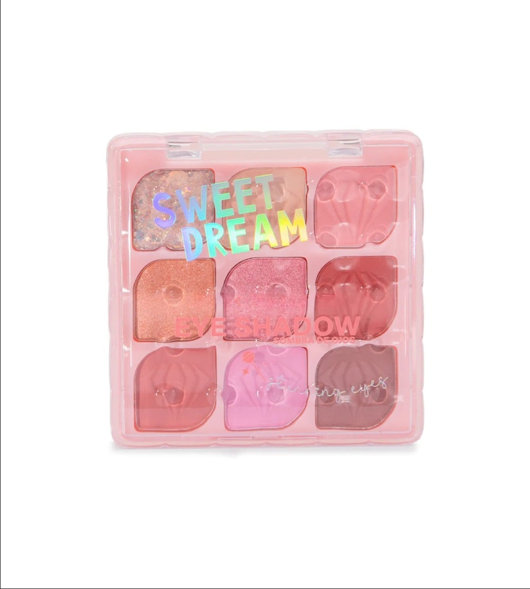 SET 2 SOMBRA OJOS PALETA MULTIFUNCIONAL POLVO 9 COLORES JHN - 1