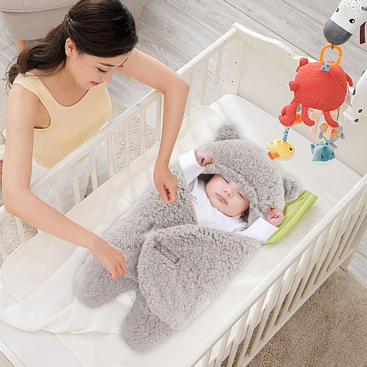 MANTA DE OSO SUPER SUAVE COMODO SEGURO PARA BEBE LAU - 3