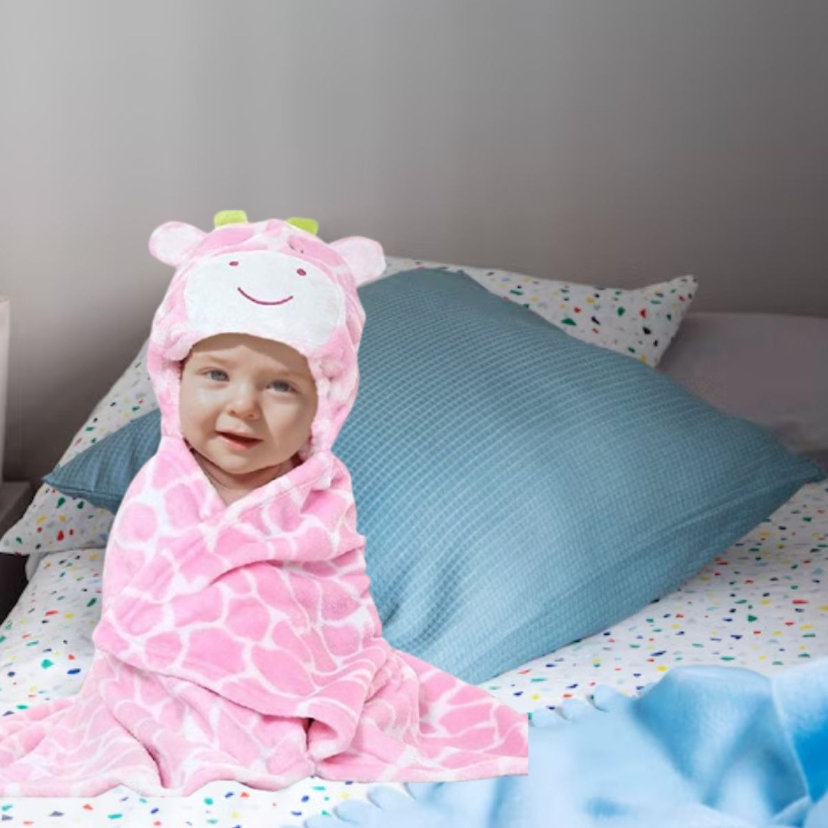 TOALLA CON CAPUCHA PARA BEBE SUAVE HIPOALARGENICA LAU - 8
