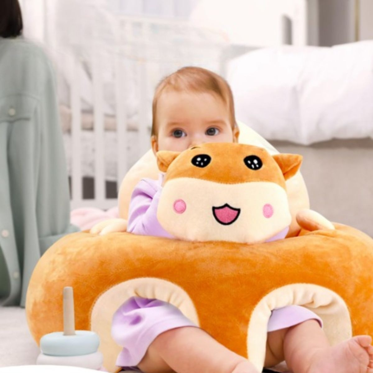 SILLA DE APOYO APRENDIZAJE ERGONOMICO FELPA SUAVE BEBE LAU - 10