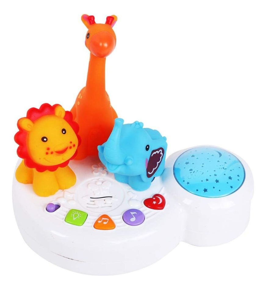 LAMPARA PROYECTOR MUSICAL ESPANTACUCI BEBE LAU - 3