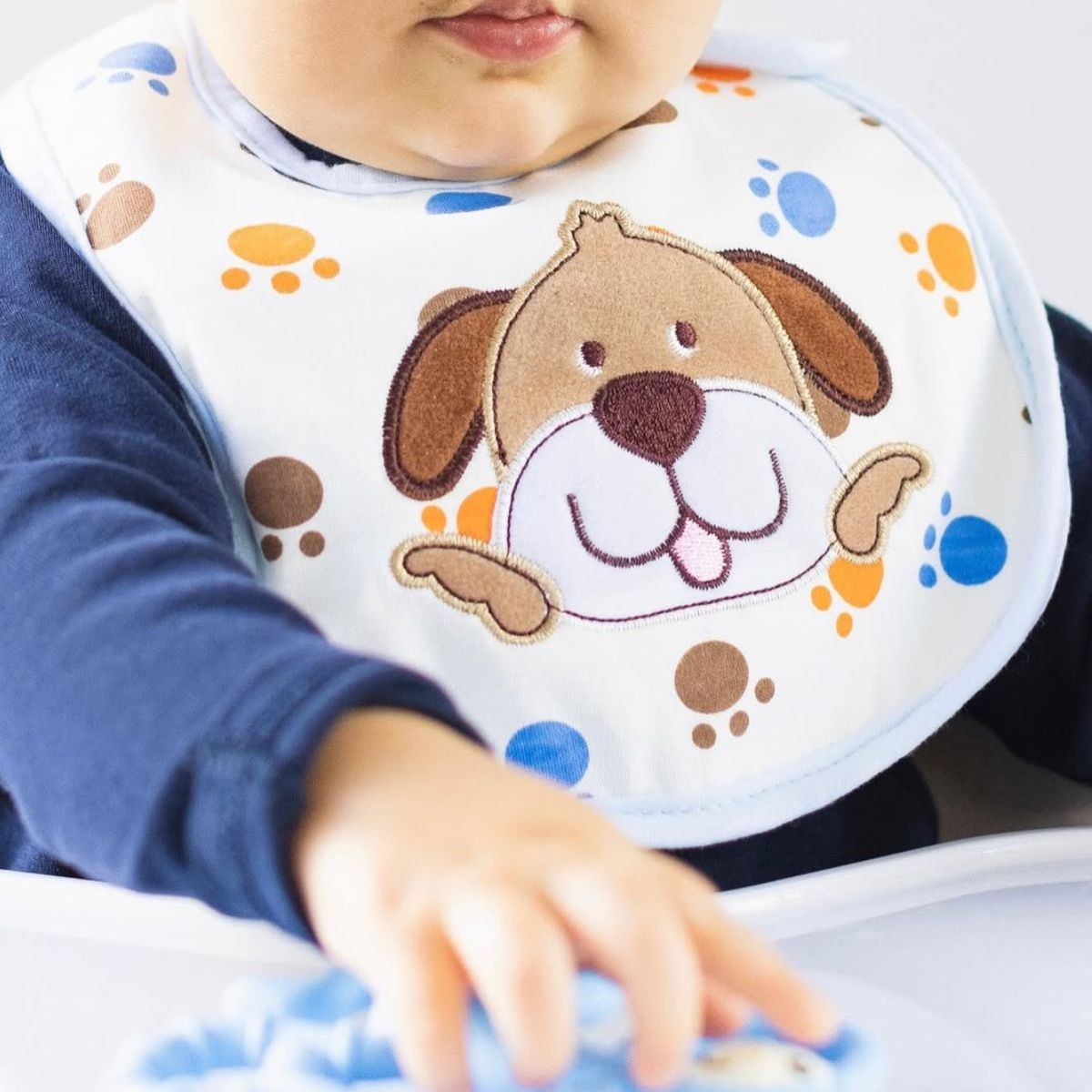 SET 8 BABEROS IMPERMEABLES BEBE MODERNO DIVERTIDO LAU - 6