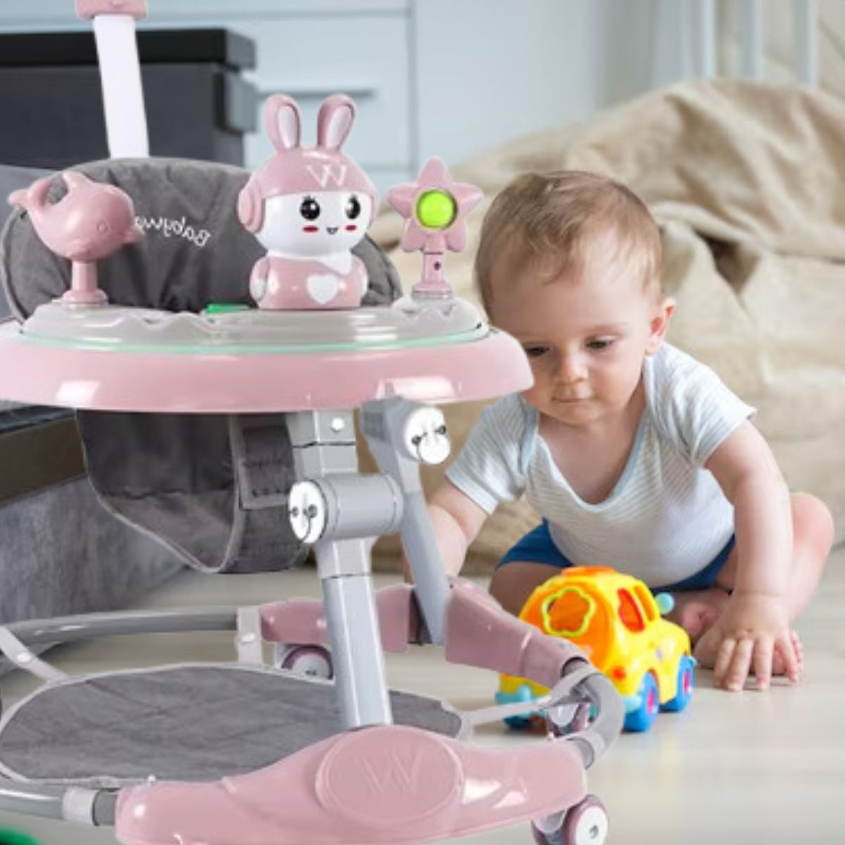 ANDADOR PARA BEBE CON MANIJA EMPUJE SEGURO ANTIVUELCO LAU - 7
