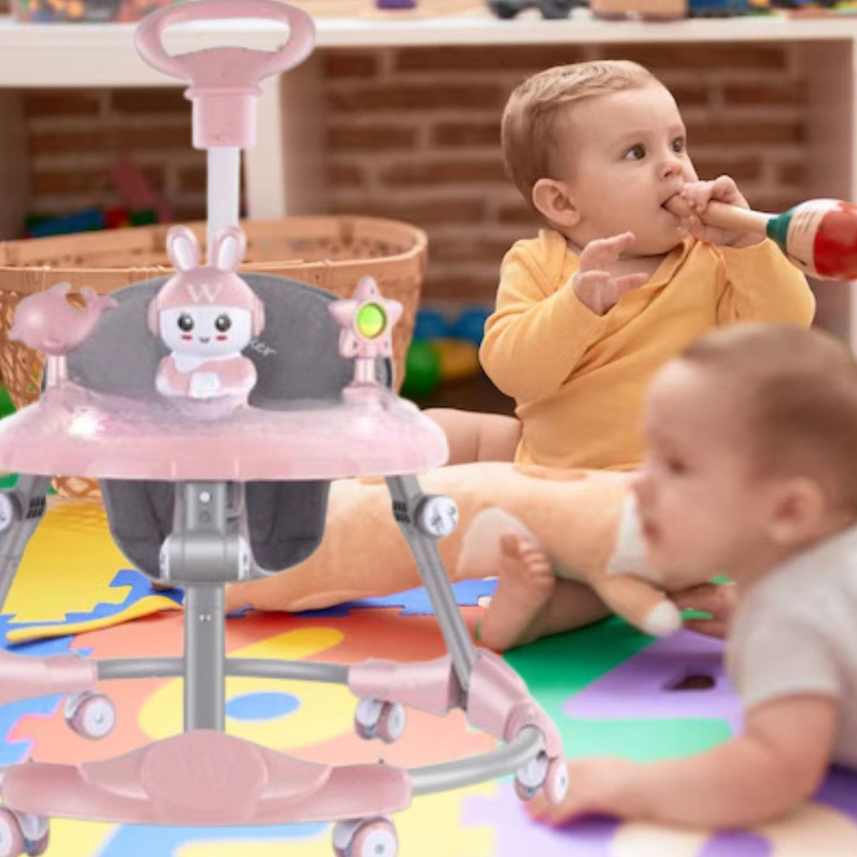 ANDADOR PARA BEBE CON MANIJA EMPUJE SEGURO ANTIVUELCO LAU - 9