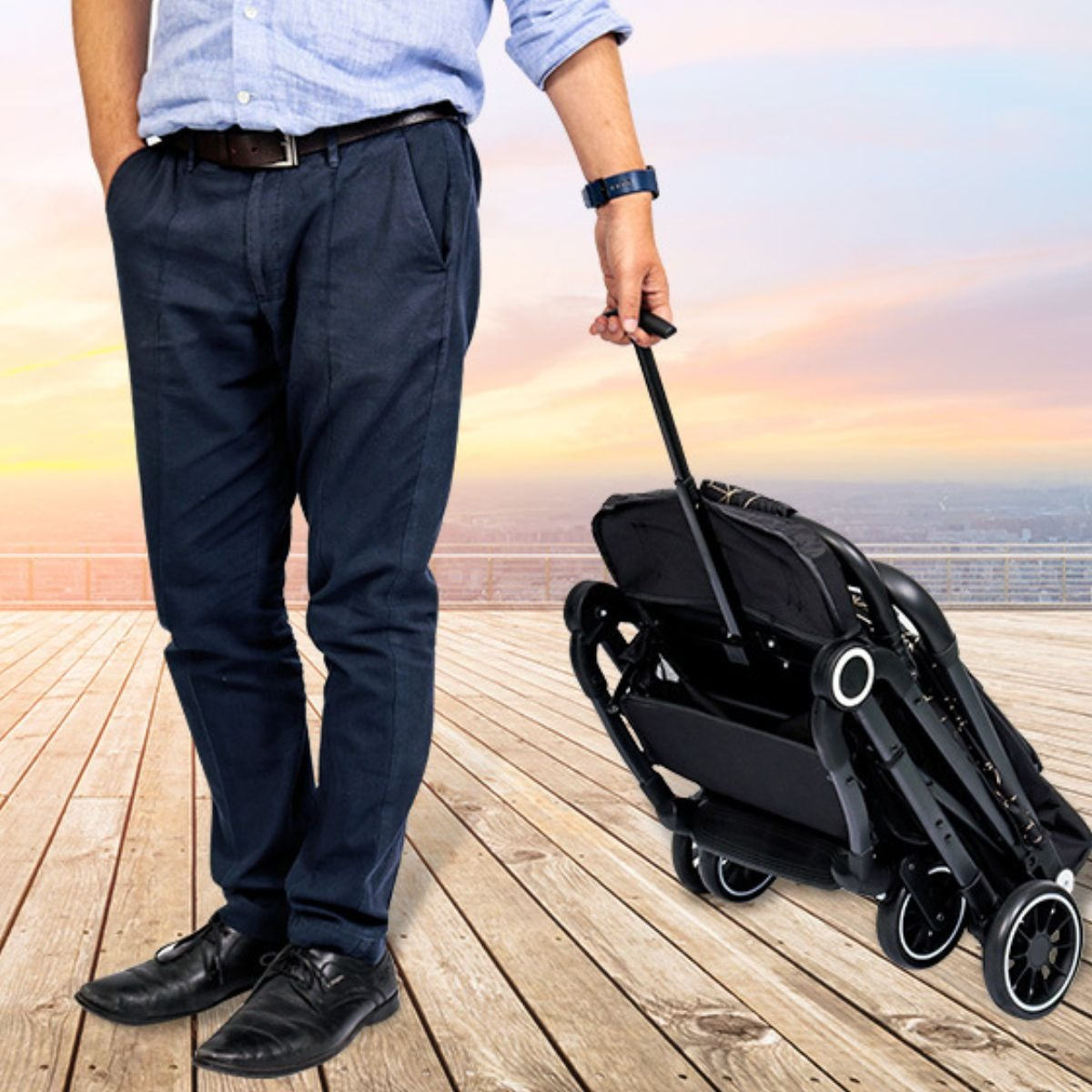 CARRITO COCHE DE BEBE ULTRALIVIANO RECLINA VIAJE PASEO LAU - 7