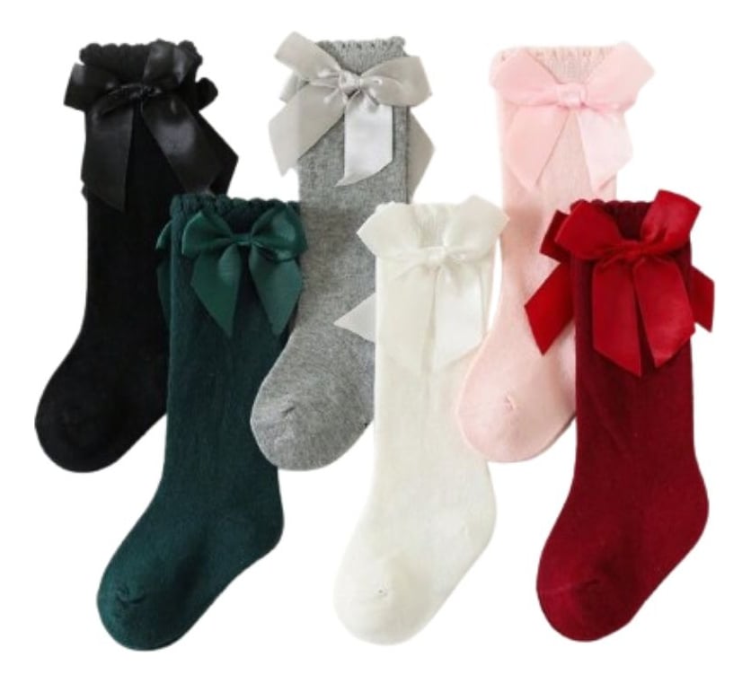 SET 6 CALCETINES DE VESTIR CON VOLADO PARA BEBES LAU - 1