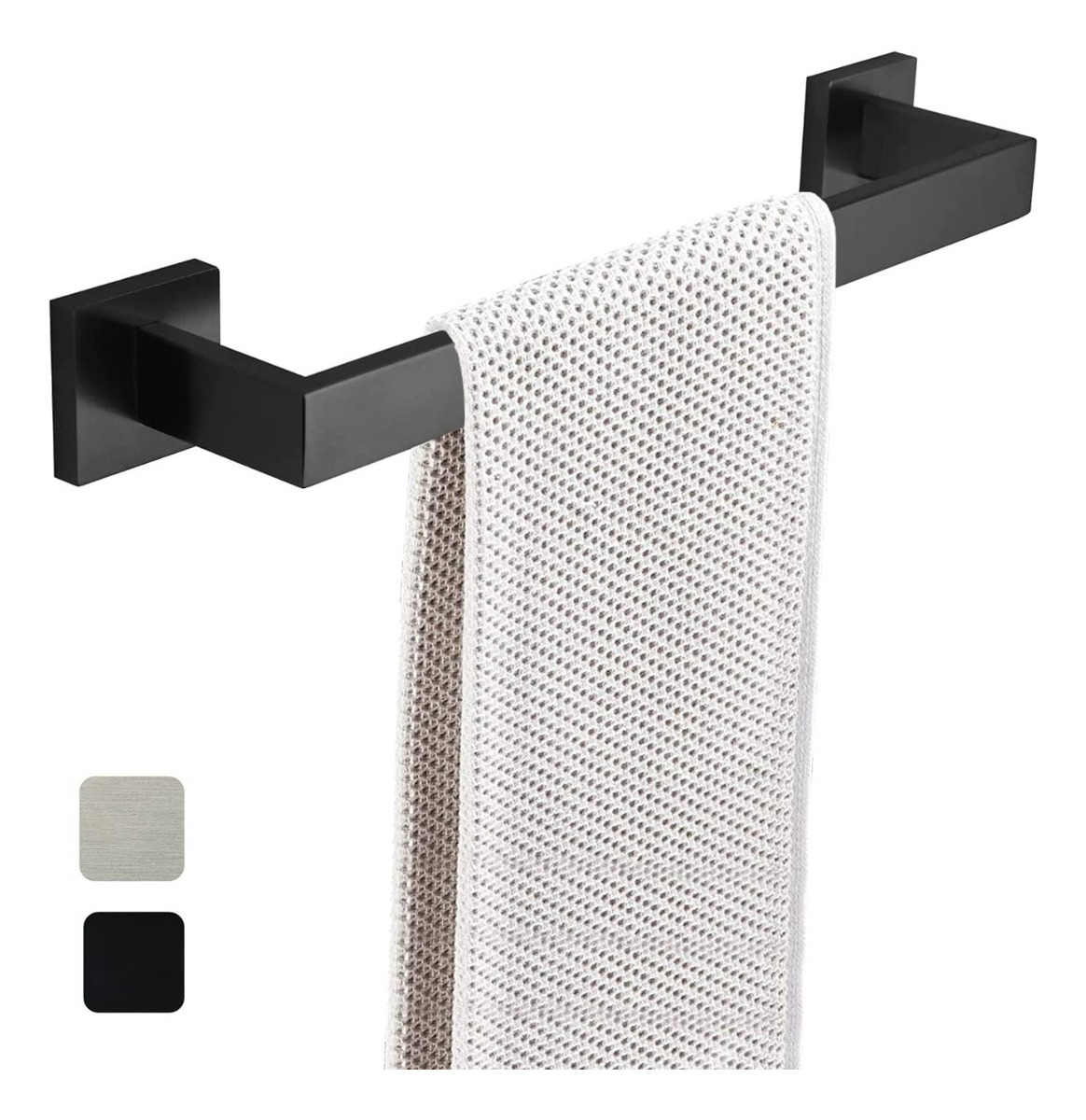 TOALLERO BAÑOS MODERNO SOPORTE PARED CUADRADO MODERNO LAU - 2