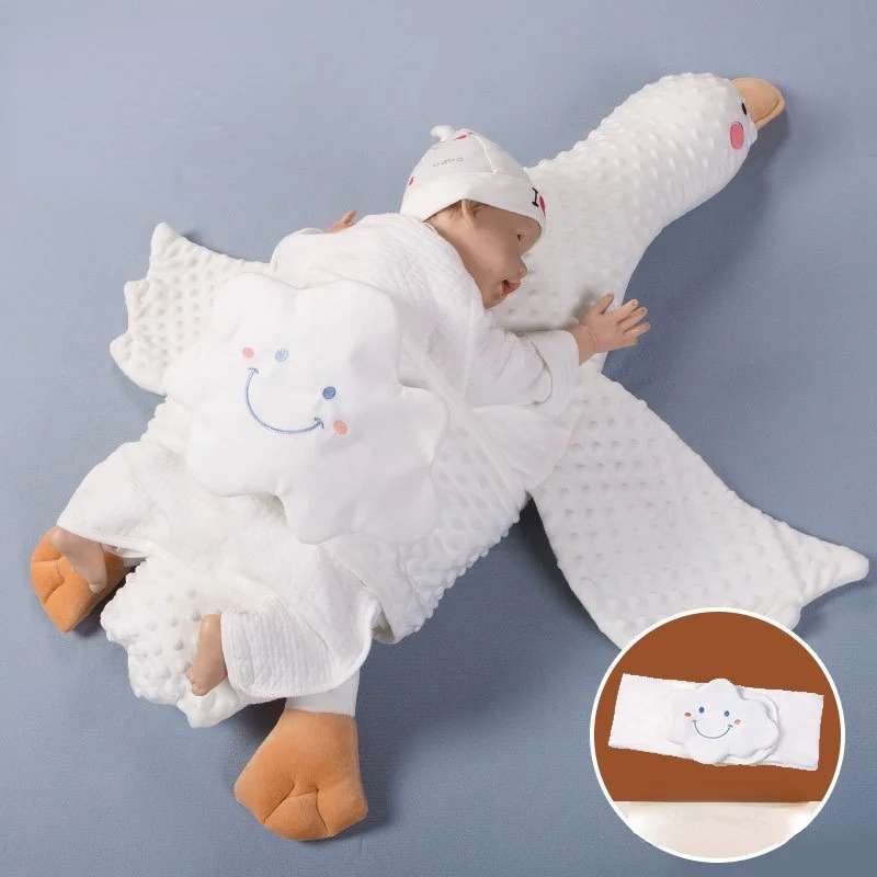ALMOHADA FORMA GANSO RELAJA CALMA SUAVE BEBE LAU - 5