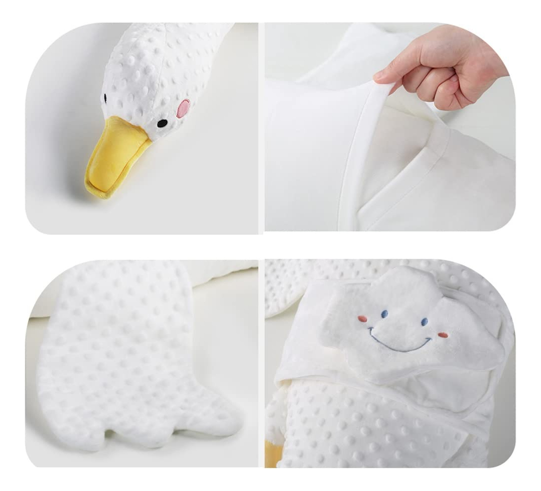 ALMOHADA FORMA GANSO RELAJA CALMA SUAVE BEBE LAU - 8