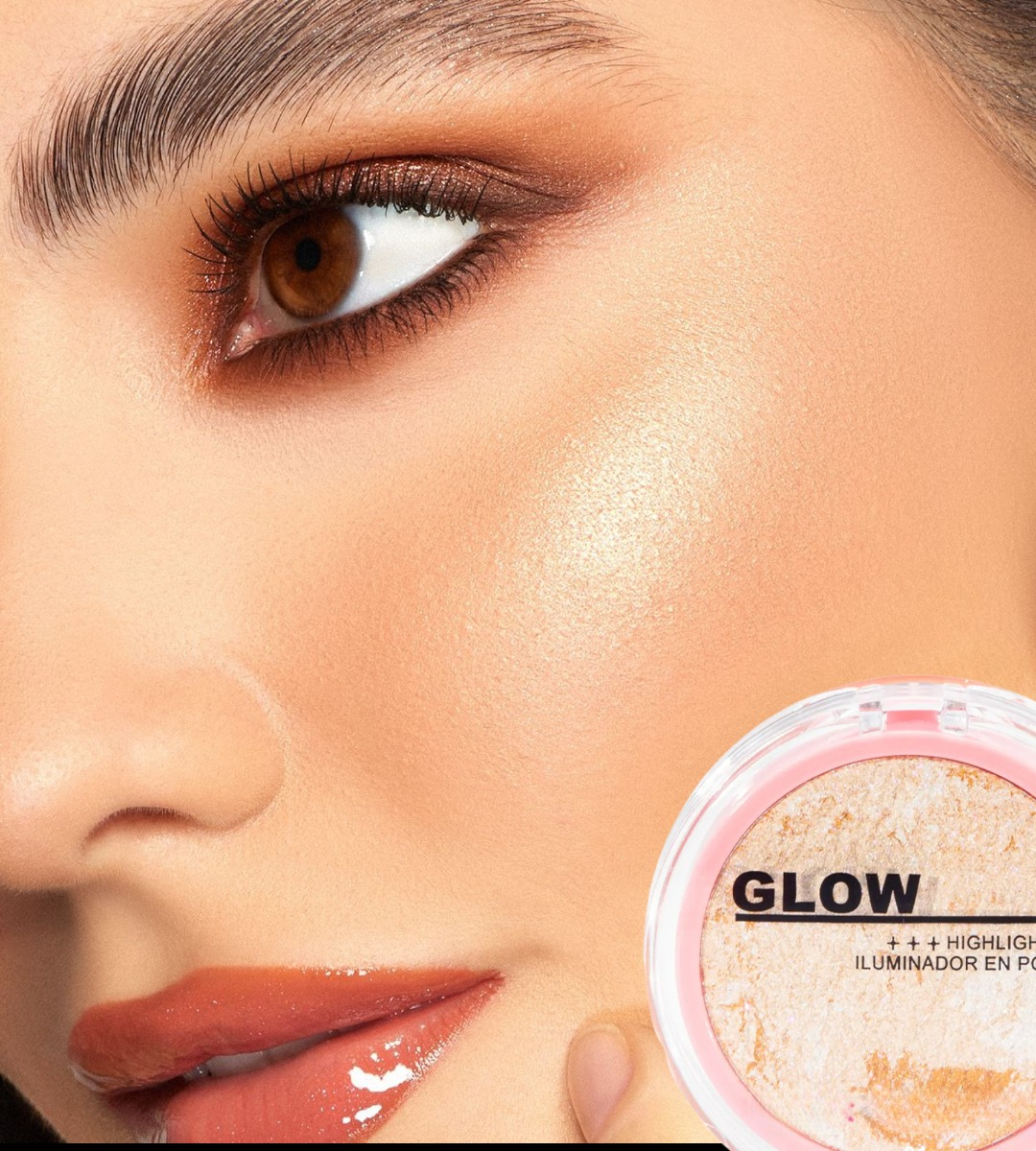 SET 2 ILUMINADOR POLVO ROSTRO BRILLO SUTIL LUMINOSIDAD JHN - 10