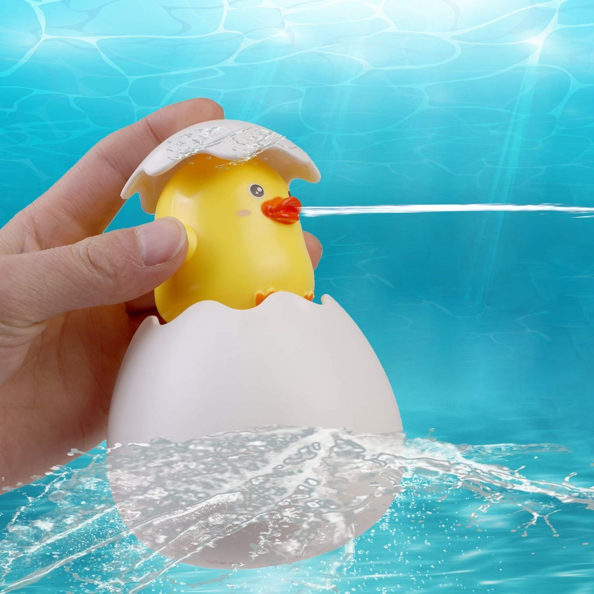 SET 3 JUGUETES DE BAÑO PATITOS ROCEADOR AGUA 2 EN 1 LAU - 6