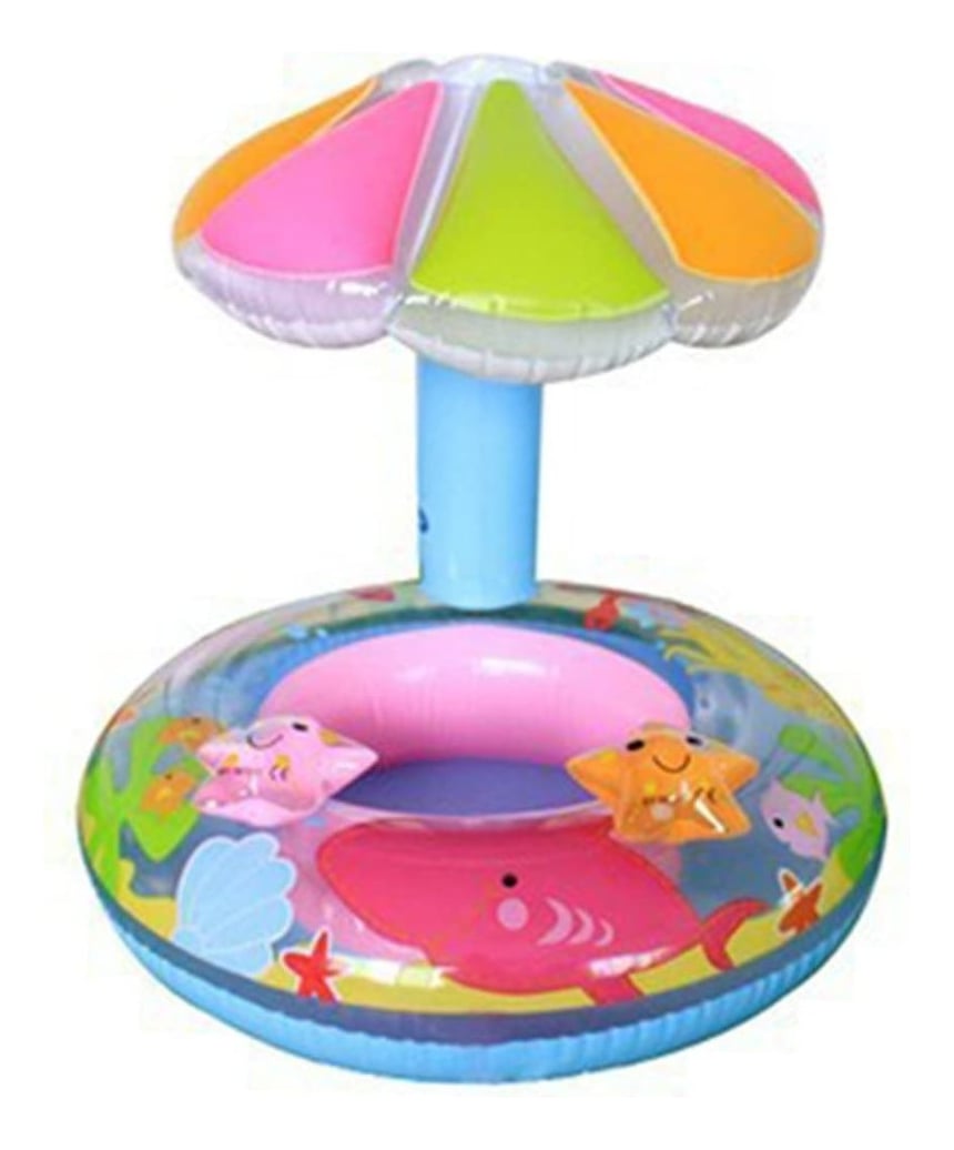 FLOTADOR INFLABLE CON SOMBRILLA PROTECCION SOLAR BEBES LAU - 1