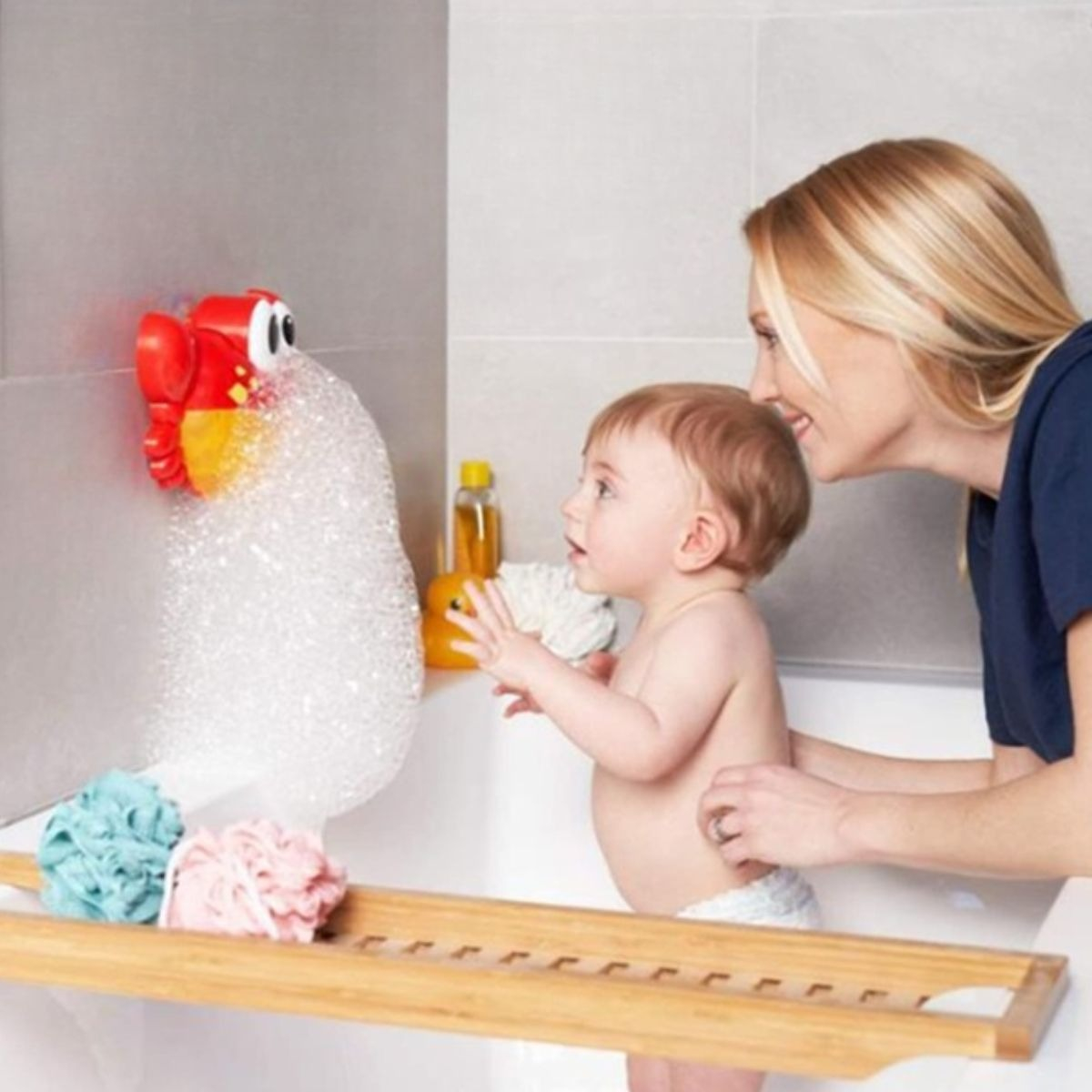 JUGUETE BAÑO BURBUJAS DUCHA MUSICAL CANGREJO BEBE LAU - 9