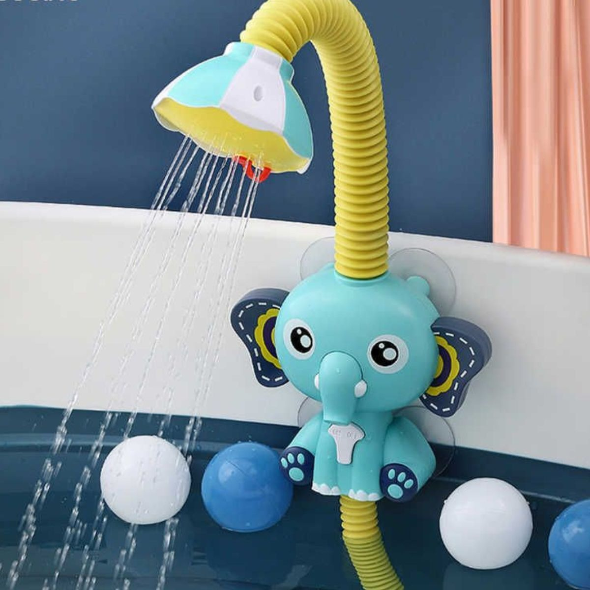 JUGUETE PARA BAÑO FORMA ELEFANTE HORA DE BAÑO DUCHA BEBE LAU - 2