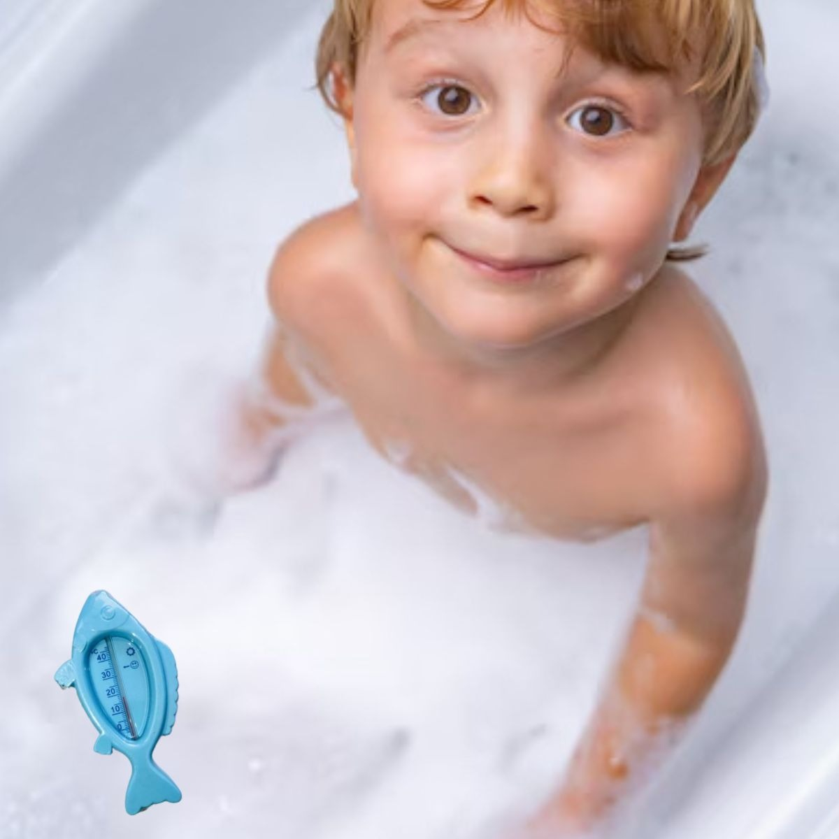 SET 7 TERMOMETRO DE BAÑO AGUA FORMA PEZ TEMPERATURA BEBE LAU - 4