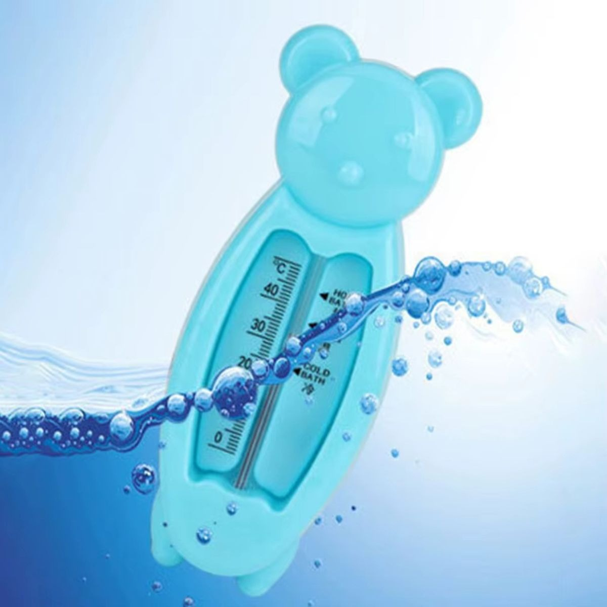 SET 6 TERMOMETRO DE BAÑO AGUA FORMA OSO TEMPERATURA BEBE LAU - 8