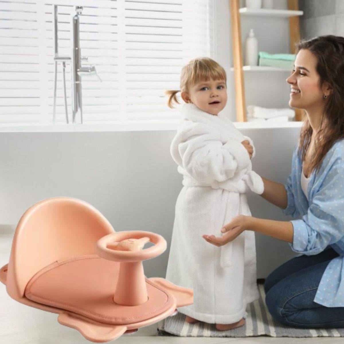 SILLA DE TINA BAÑO MULTIFUNCIONAL VOLANTE INTERACTIVO LAU - 10