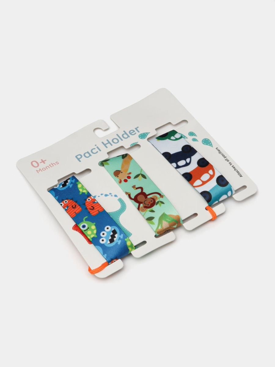 SET 3 JUEGOS CON 3 CLIPS DE TELA PARA CHUPETES BEBE LAU - 3