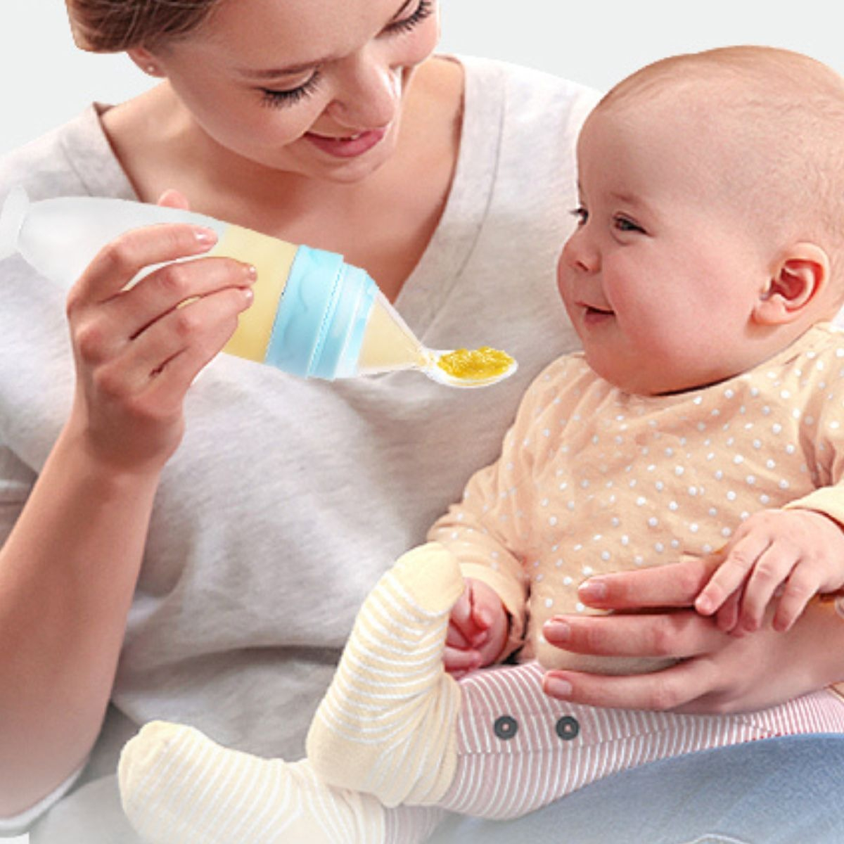 SET 4 DOSIFICADOR DE ALIMENTO CUCHARA PARA BEBE LAU - 3